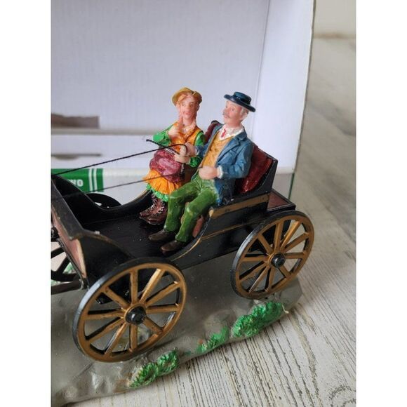 Country Cove carriage for two 2007 Xmas Village accessory horse - Picture 5 of 10